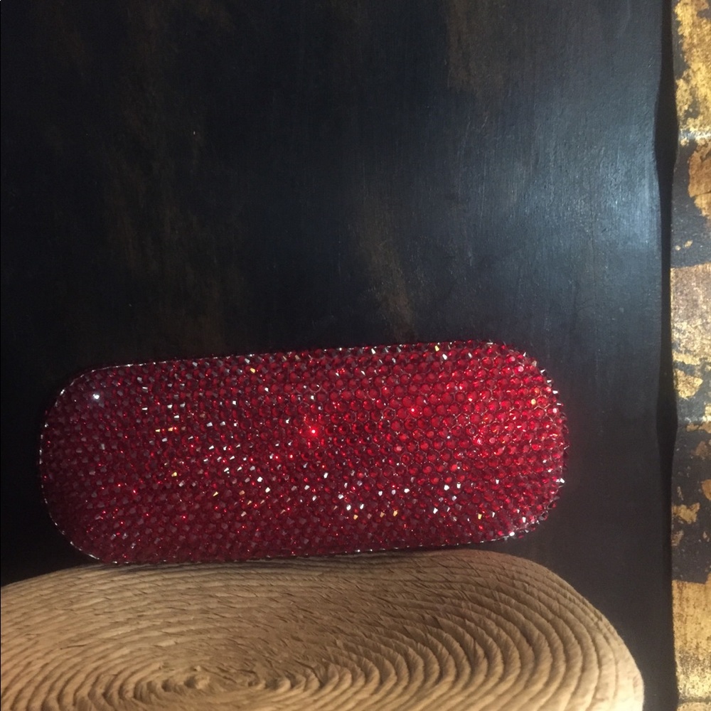 Ruby Red Crystal Eyeglass Case. - image 5